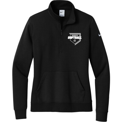 Nike Women's Club Fleece Sleeve Swoosh 1/2-Zip