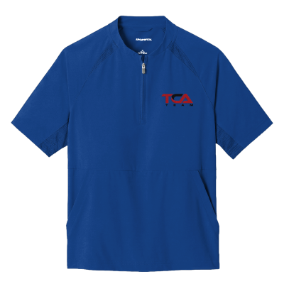 Sport Tek Youth Repeat 1/2-Zip Short Sleeve Jacket