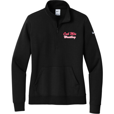 Nike Women's Club Fleece Sleeve Swoosh 1/2-Zip