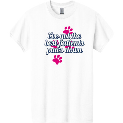 Cotton T-Shirt- Paws Down