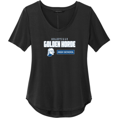 Women's Stretch Jersey Relaxed Scoop Tee