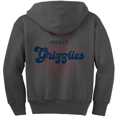 Youth Core Fleece Full-Zip Hooded Sweatshirt