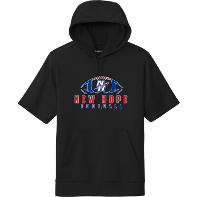 Performance Fleece Short-Sleeve Hooded Pullover