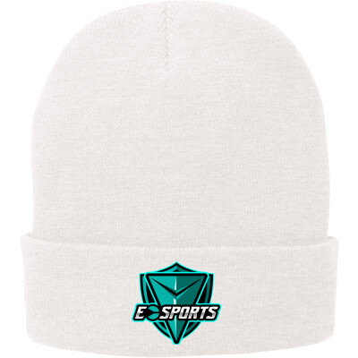 Embroidered E-Sports - Fleece-Lined Knit Cap
