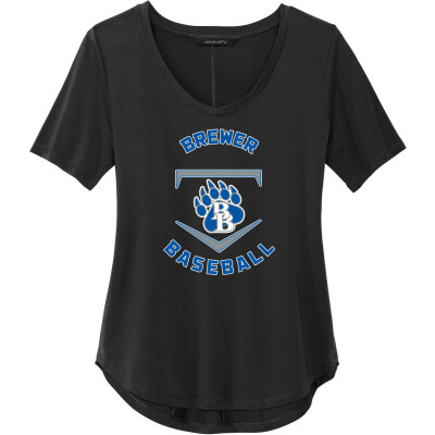 Women's Stretch Jersey Relaxed Scoop Tee