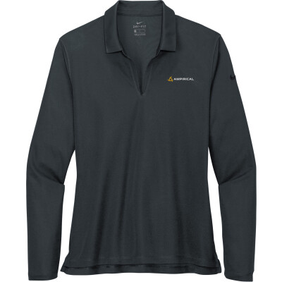 Nike Women's Dri-FIT Micro Pique 2.0 Long Sleeve Polo