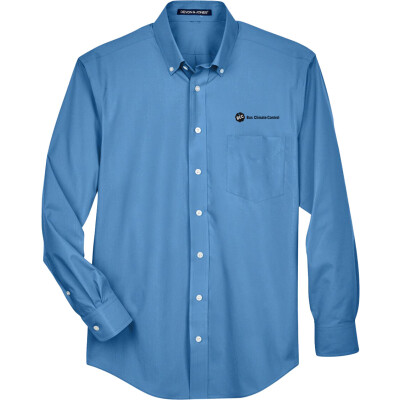 DEVON & JONES Men's Crown Collection Broadcloth Woven Dress Shirt - D620 (EMB)
