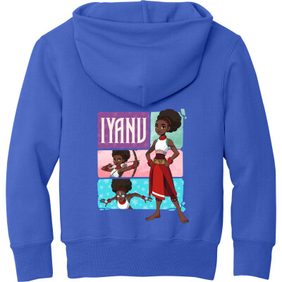 Iyanu (Tiles) Youth Fleece Pullover Hoodie