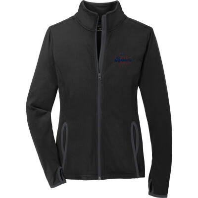 Women's Sport-Wick Stretch Contrast Full-Zip Jacket