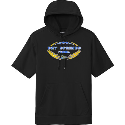 Performance Fleece Short-Sleeve Hooded Pullover