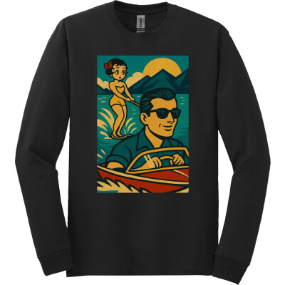 Retro Waves Long Sleeve T-Shirt