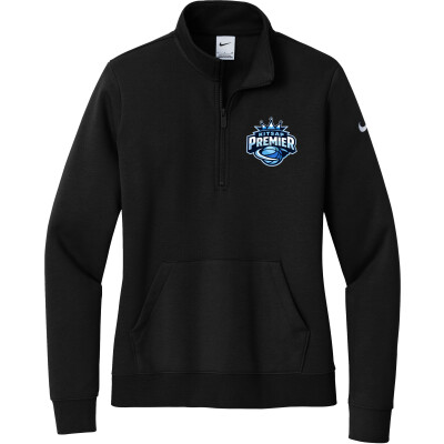 Nike Women's Club Fleece Sleeve Swoosh 1/2-Zip