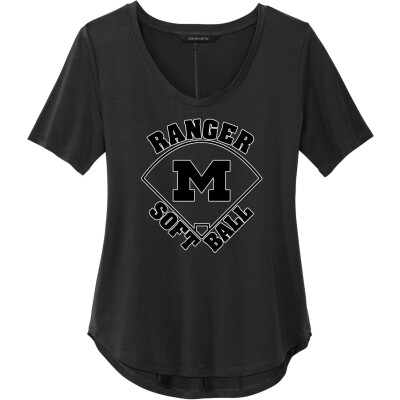 Women's Stretch Jersey Relaxed Scoop Tee