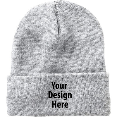 12 Fleece Lined Cuffed Beanie"