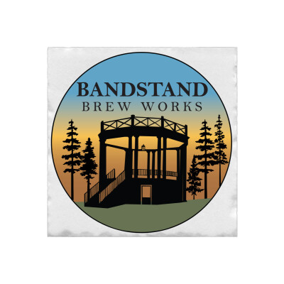 Square Marble Coaster - Set of 2