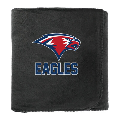 100% Recycled PET Fleece Blanket with RPET Pouch