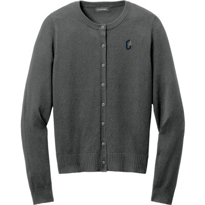 PORT AUTHORITY Women's Easy Care Crewneck Cardigan Sweater - LSW2870 (EMB)