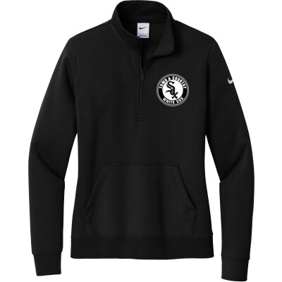 Nike Women's Club Fleece Sleeve Swoosh 1/2-Zip