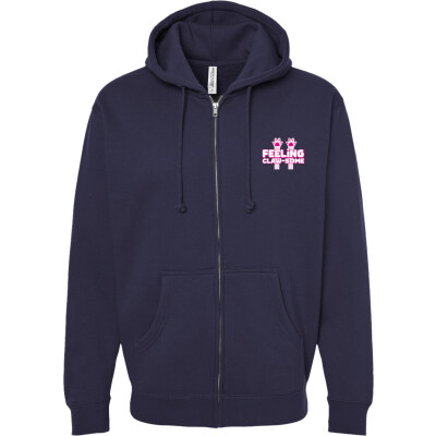 Midweight Full Zip Hoodie- Feeling Clawsome