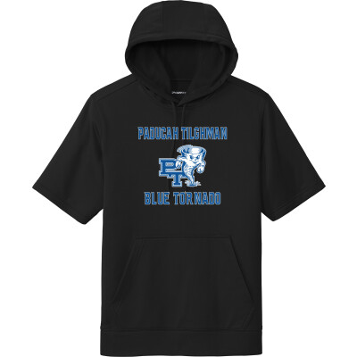Performance Fleece Short-Sleeve Hooded Pullover