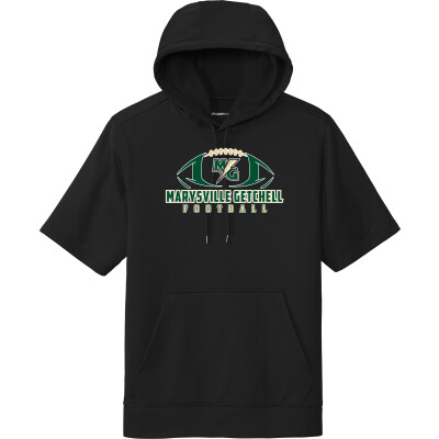 Performance Fleece Short-Sleeve Hooded Pullover