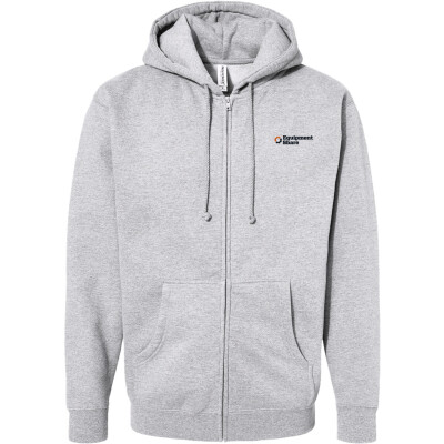 Embroidered Heavyweight Full Zip Hooded Sweatshirt