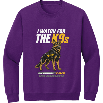 I Watch For The K9s Heavy Blend Crewneck Sweatshirt