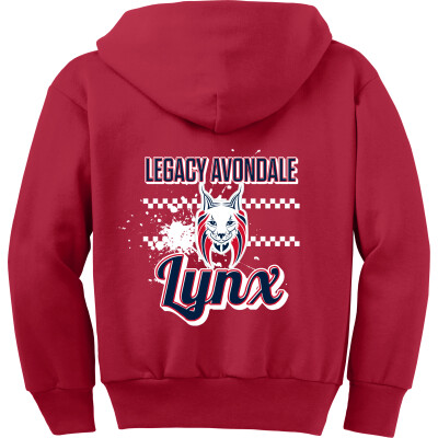 Youth Core Fleece Full-Zip Hooded Sweatshirt