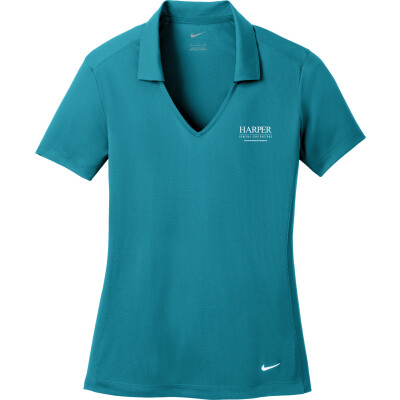 NIKE Women's Dri-FIT Vertical Mesh Polo (EMB)
