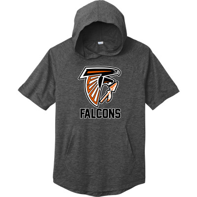 Tri-Blend Wicking Short Sleeve Hoodie
