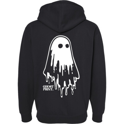 Ghost Print Co. Heavyweight Full-Zip Hooded Sweatshirt