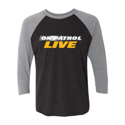 On Patrol: Live Unisex Triblend Three-Quarter Raglan T-Shirt