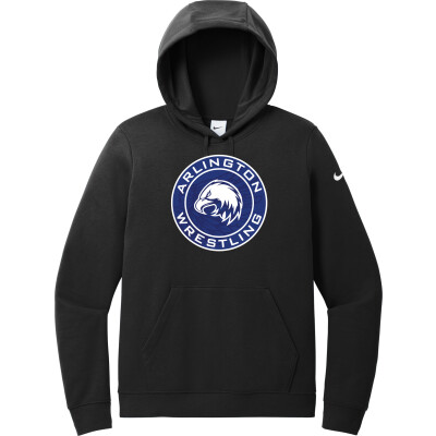 Nike Women's Club Fleece Sleeve Swoosh Pullover Hoodie