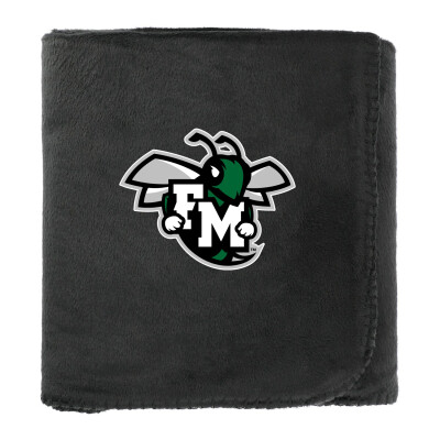 100% Recycled PET Fleece Blanket with RPET Pouch