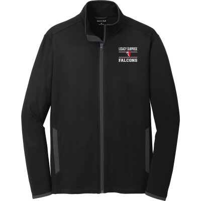 Stretch Contrast Full-Zip Jacket