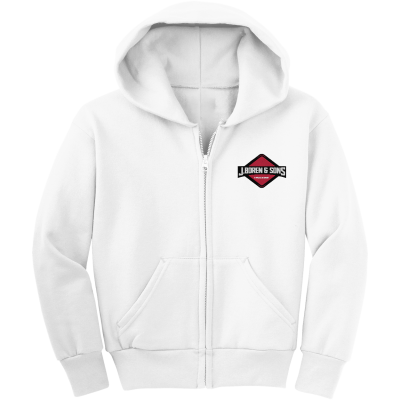 Youth Core Fleece Full-Zip Hooded Sweatshirt