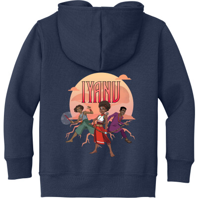 Iyanu & Ekun Divine Wonders  Toddler Fleece Full-Zip Hoodie