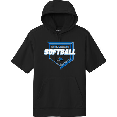 Performance Fleece Short-Sleeve Hooded Pullover