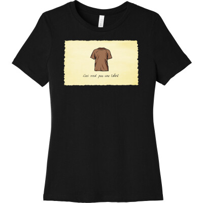 This is Not a Shirt (with canvas) - Women's Relaxed Jersey Short Sleeve Tee
