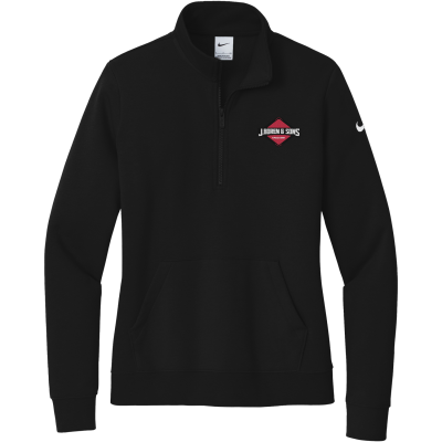 Nike Women's Club Fleece Sleeve Swoosh 1/2-Zip