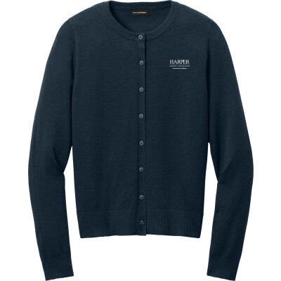 PORT AUTHORITY Women's Easy Care Crewneck Cardigan Sweater (EMB)