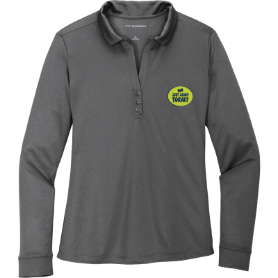 PORT AUTHORITY Women's Silk Touch Performance Long Sleeve Polo - L540LS (DTF)