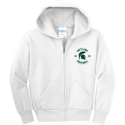 Youth Core Fleece Full-Zip Hooded Sweatshirt