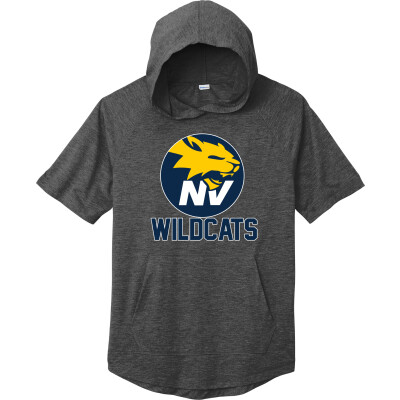 Tri-Blend Wicking Short Sleeve Hoodie