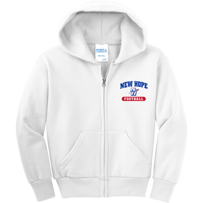 Youth Core Fleece Full-Zip Hooded Sweatshirt