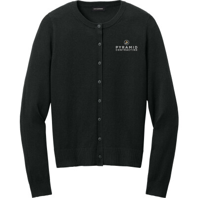 Port Authority Women's Easy Care Crewneck Cardigan Sweater (EMB)