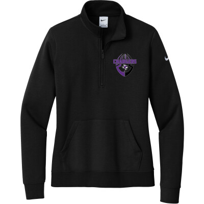 Nike Women's Club Fleece Sleeve Swoosh 1/2-Zip