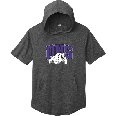 Tri-Blend Wicking Short Sleeve Hoodie