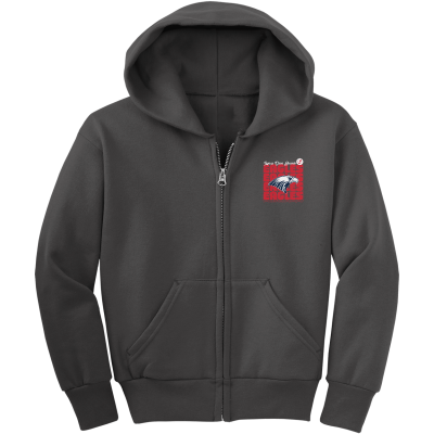 Youth Core Fleece Full-Zip Hooded Sweatshirt