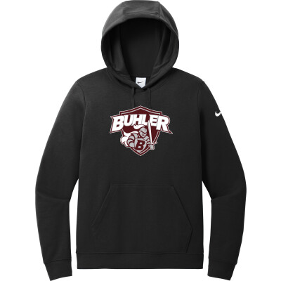 Nike Women's Club Fleece Sleeve Swoosh Pullover Hoodie